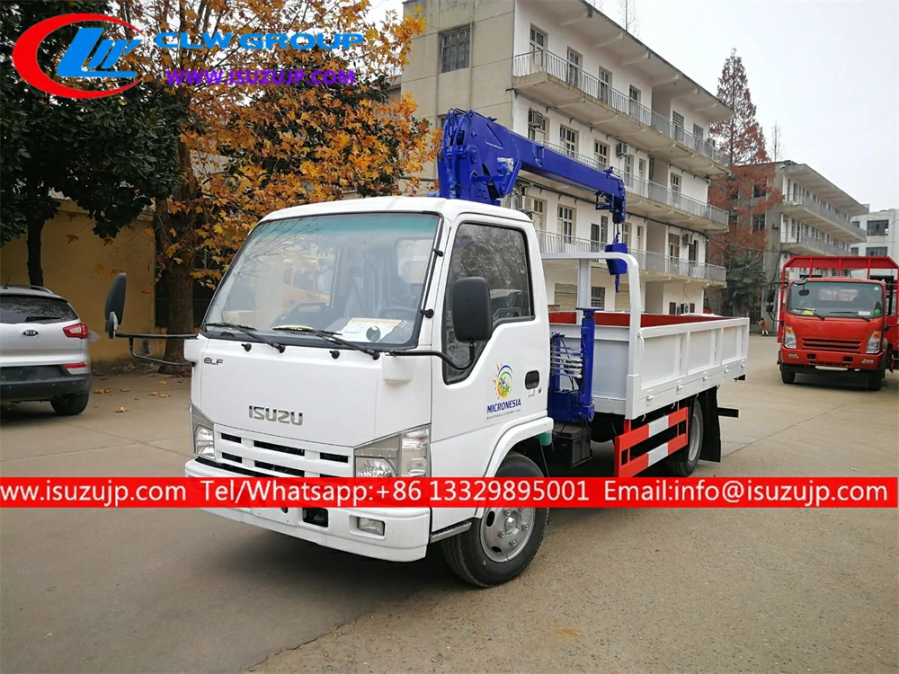 ISUZU NJR mini 2 ton truck with crane ISUZU NJR mini 2 ton truck with crane