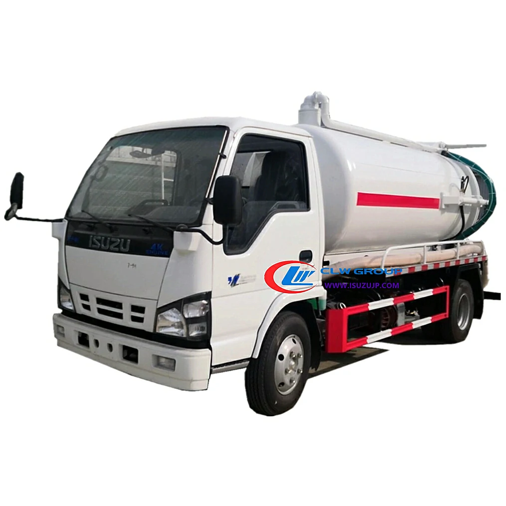 ISUZU NKR 6000L vacuum sewage suction truck ISUZU NKR 6000L vacuum sewage suction truck