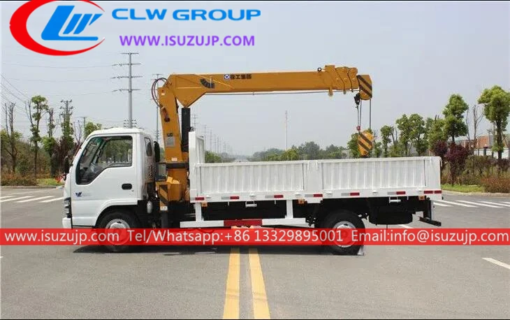 ISUZU NKR small 3 ton mini boom truck ISUZU NKR small 3 ton mini boom truck