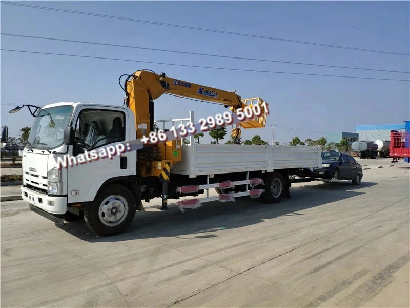 ISUZU NPR 6 ton tipper crane truck for sale ISUZU NPR 6 ton tipper crane truck for sale