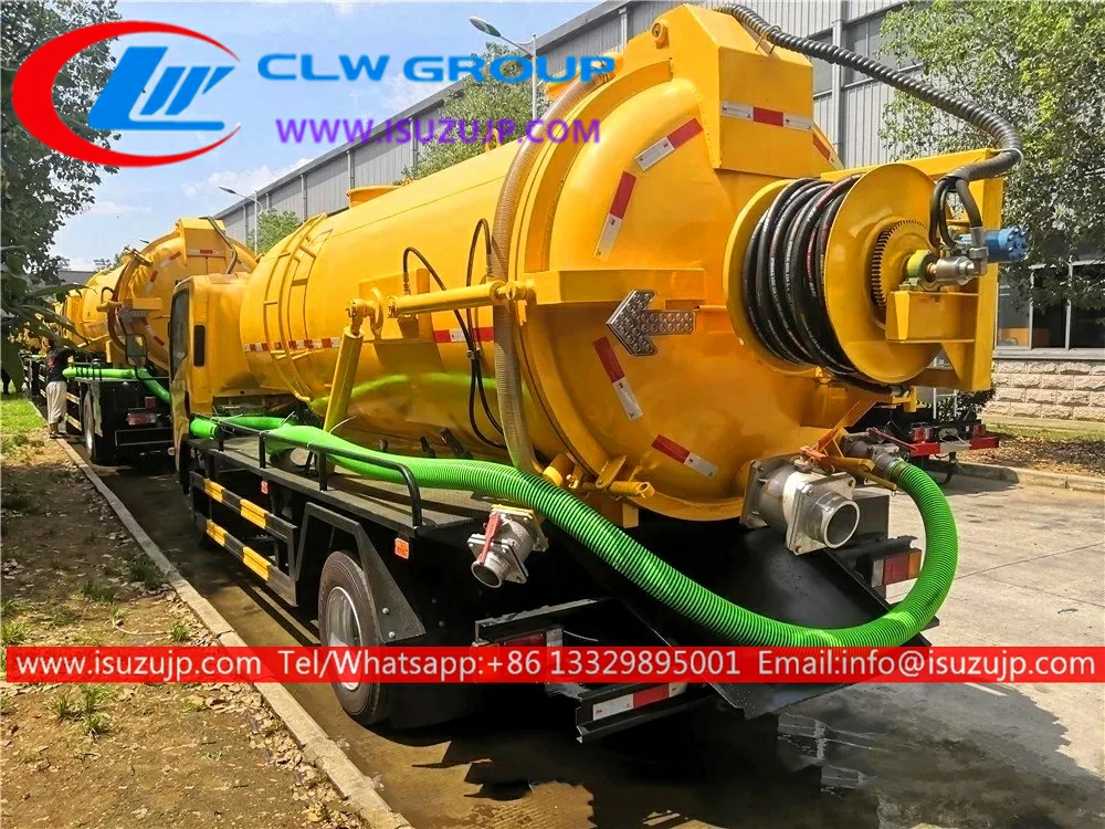 ISUZU NPR 8cbm vacuum jetter truck ISUZU NPR 8cbm vacuum jetter truck