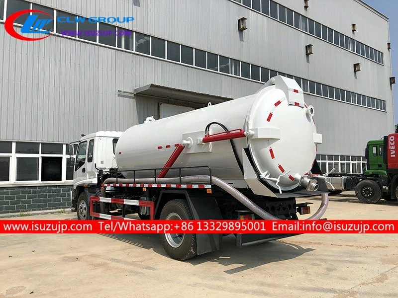 ISUZU Stainless steel vacuum tank vehicle ISUZU Stainless steel vacuum tank vehicle