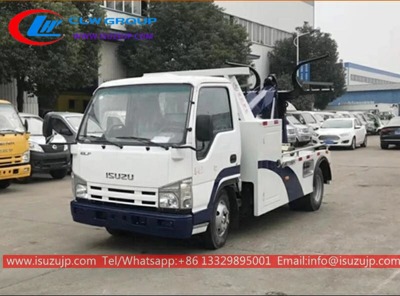 ISUZU 3 ton small recovery wrecker towing truck