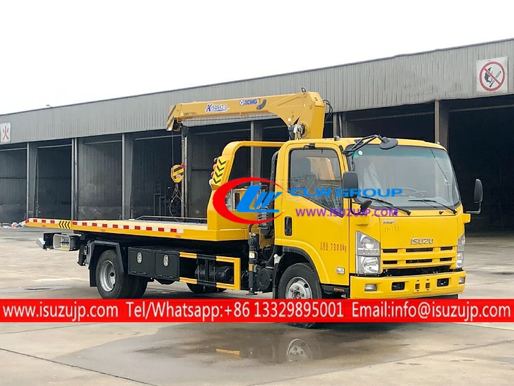 ISUZU towing tilt crane truck ISUZU towing tilt crane truck