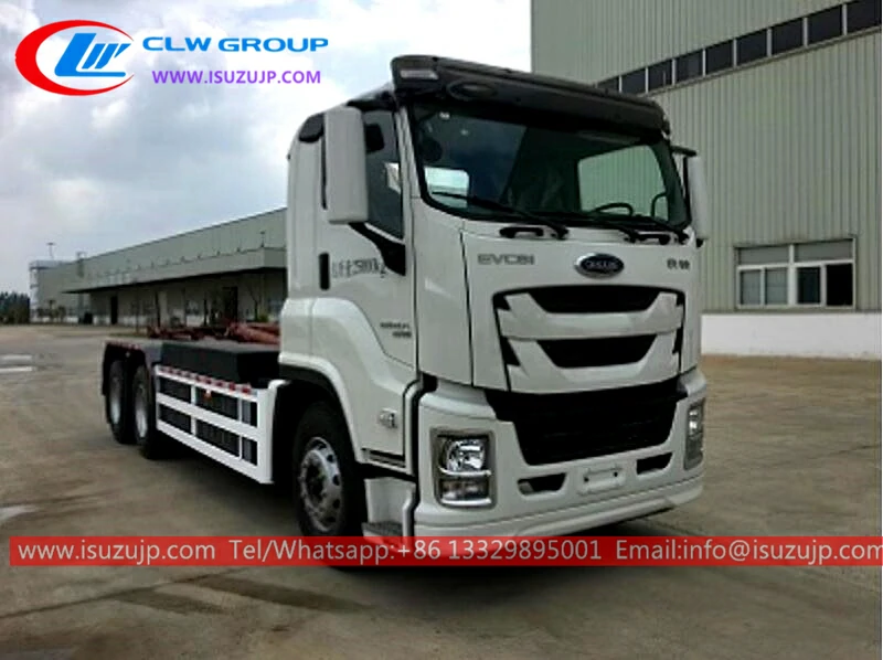 6x4 ISUZU GIGA 18cbm hook loader truck Ghana 6x4 ISUZU GIGA 18cbm hook loader truck Ghana