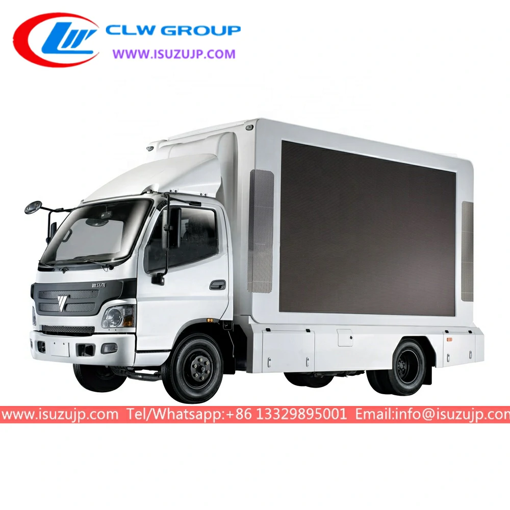 Foton Aumark full color screen led display box truck Foton Aumark full color screen led display box truck