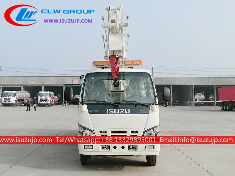 ISUZU 12 meters arm lift bucket truck Kazakhstan ISUZU 12 meters arm lift bucket truck Kazakhstan