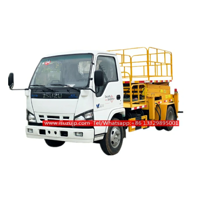 ISUZU 12m scissor lift platform truck for sale Mongolia ISUZU 12m scissor lift platform truck for sale Mongolia