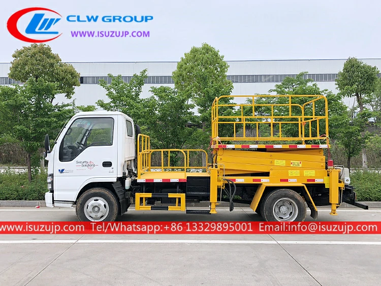ISUZU 12meters truck mounted scissor lift Myanmar ISUZU 12meters truck mounted scissor lift Myanmar
