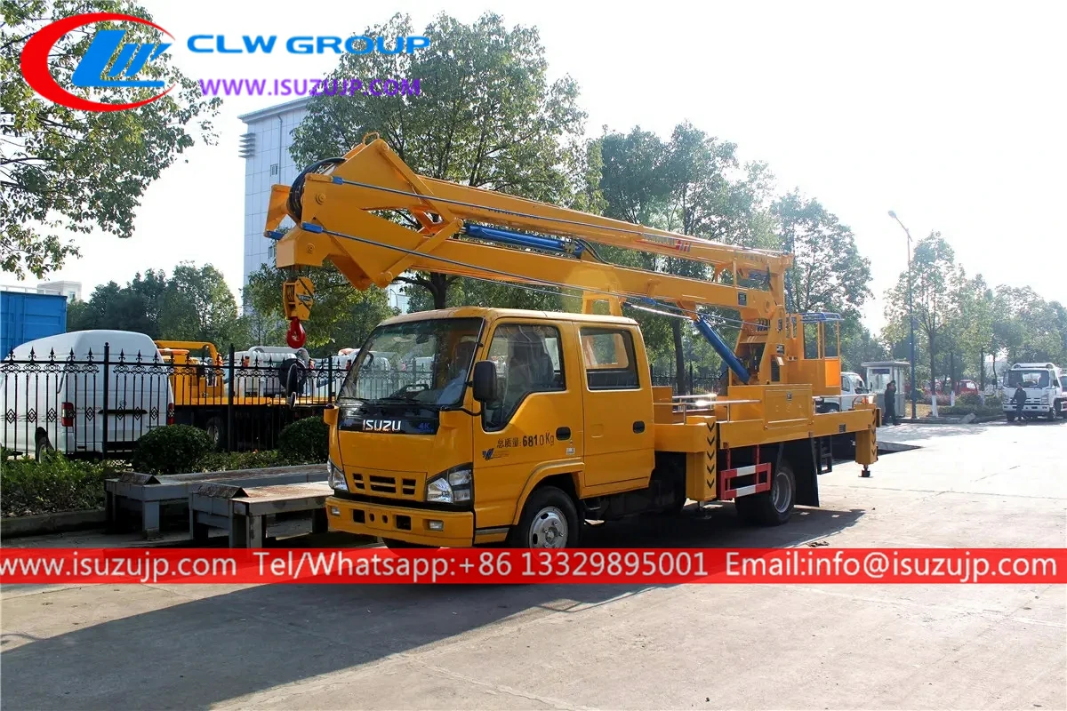 ISUZU 14 meters aerial bucket lift truck Iraq ISUZU 14 meters aerial bucket lift truck Iraq