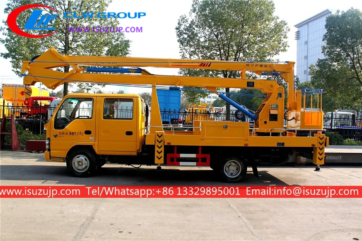 ISUZU 16meters truck mounted bucket lift Syria ISUZU 16meters truck mounted bucket lift Syria