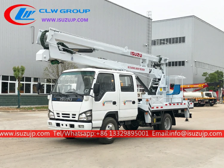 ISUZU 18 meters aerial bucket truck for sale Jordan ISUZU 18 meters aerial bucket truck for sale Jordan