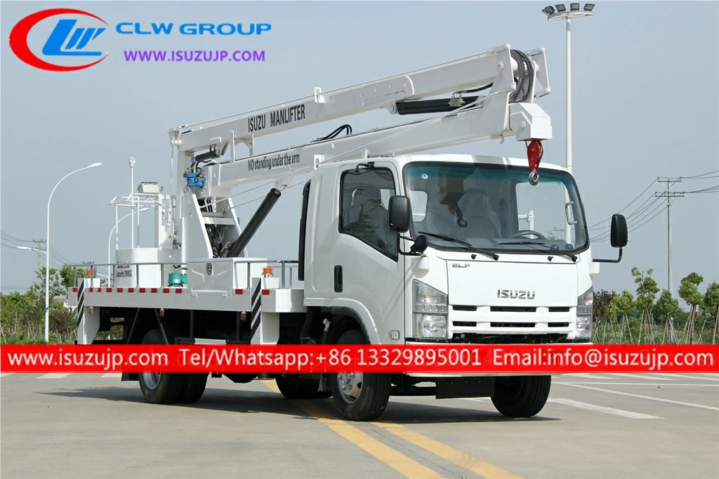 Japan ISUZU NQR 20m aerial man lifter truck