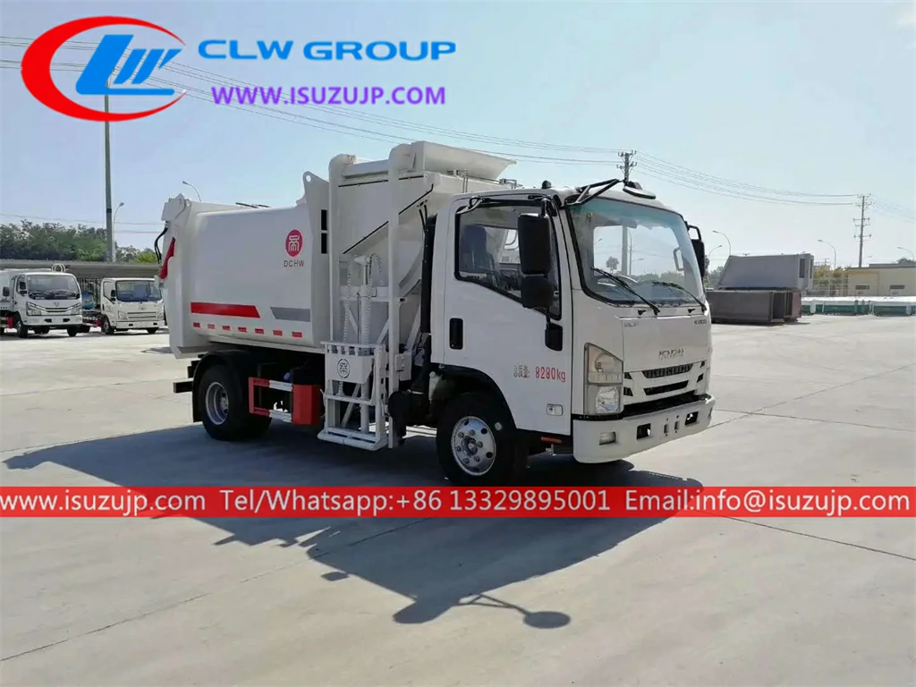 ISUZU 3 ton container side loader truck Bolivia ISUZU 3 ton container side loader truck Bolivia