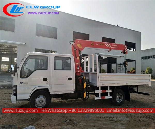 ISUZU 3 ton palfinger boom truck crane photo ISUZU 3 ton palfinger boom truck crane photo