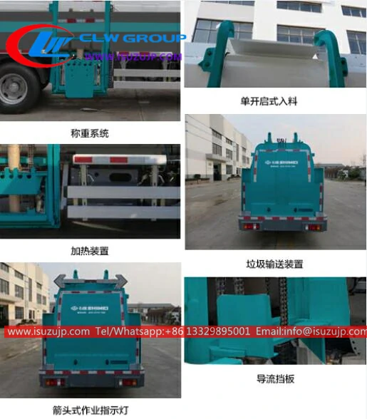 ISUZU 3 ton waste bin trucks price in Trinidad and Tobago