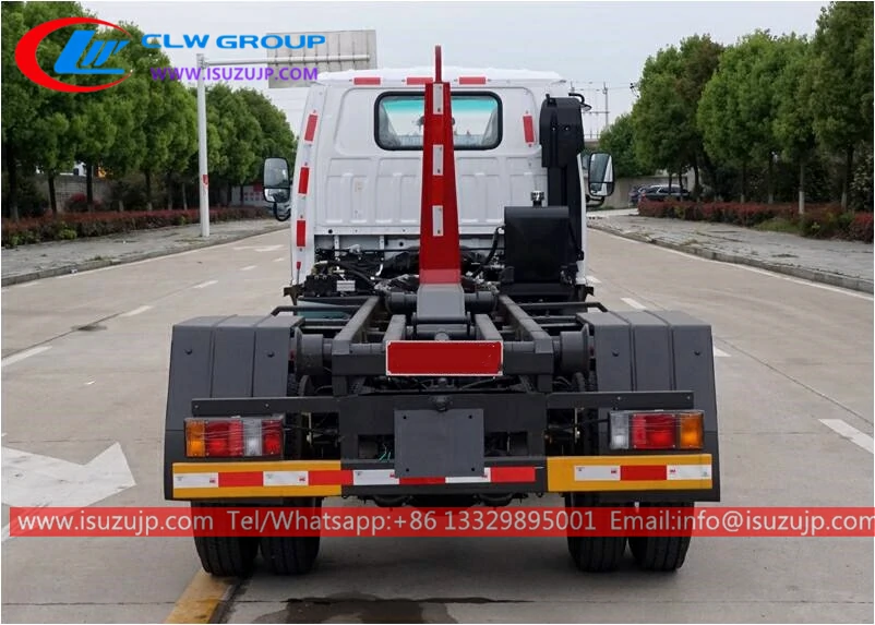 ISUZU 4 cubic meters hook lift garbage truck Azerbaijan ISUZU 4 cubic meters hook lift garbage truck Azerbaijan