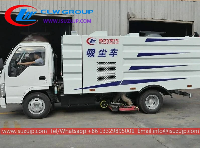 ISUZU 4m3 garbage truck with sweeper Burundi ISUZU 4m3 garbage truck with sweeper Burundi