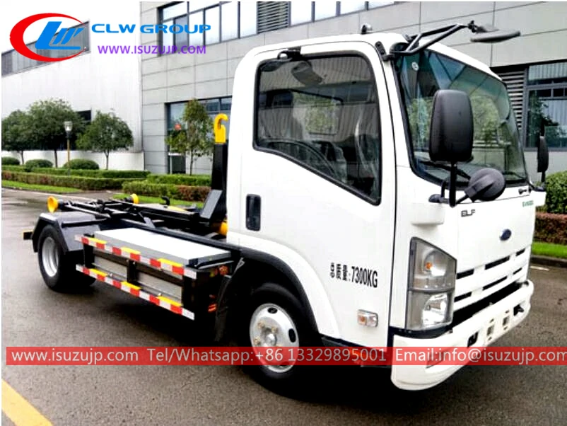 ISUZU 4t detachable bulk container garbage truck Benin ISUZU 4t detachable bulk container garbage truck Benin