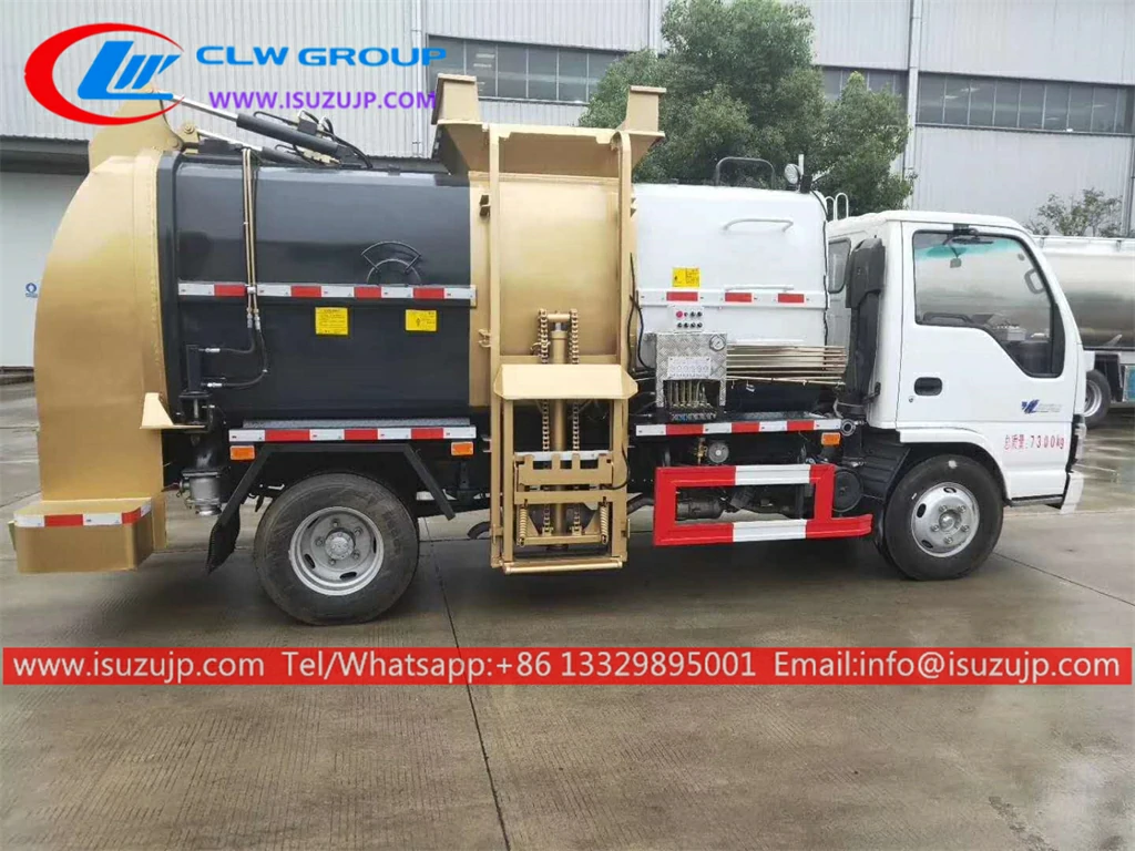 ISUZU 5 ton automated side loader Paraguay ISUZU 5 ton automated side loader Paraguay