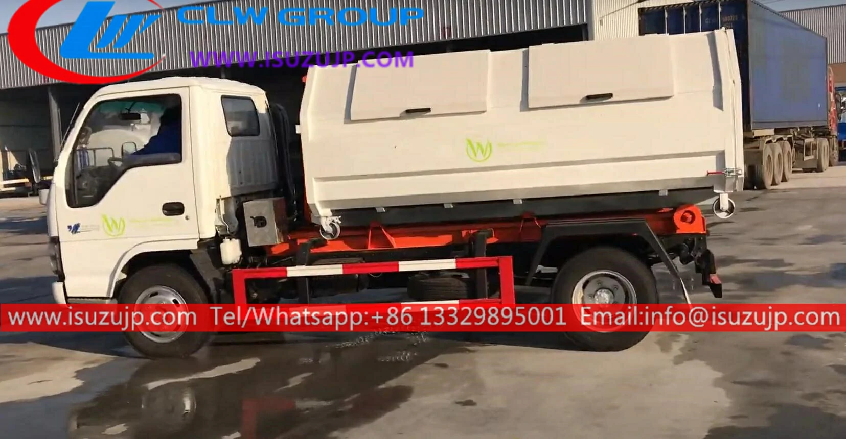 ISUZU 5 ton dumpster hook truck ISUZU 5 ton dumpster hook truck