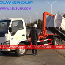 ISUZU 5 ton hooklift roll off truck