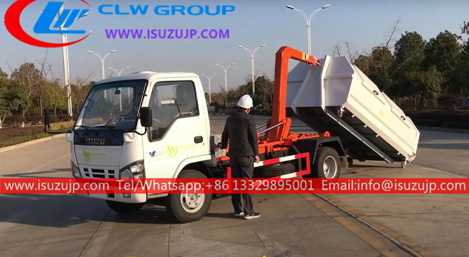 ISUZU 5 ton hooklift roll off truck ISUZU 5 ton hooklift roll off truck