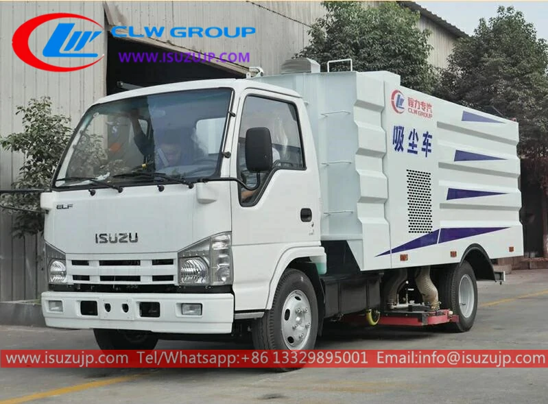 ISUZU 5 ton road sweeper truck in the republic of Congo ISUZU 5 ton road sweeper truck in the republic of Congo