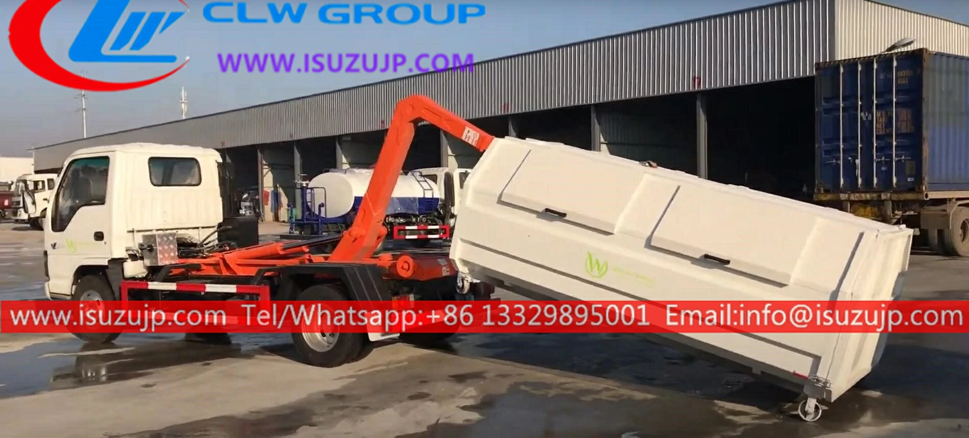 ISUZU 5 ton roll off hook truck ISUZU 5 ton roll off hook truck