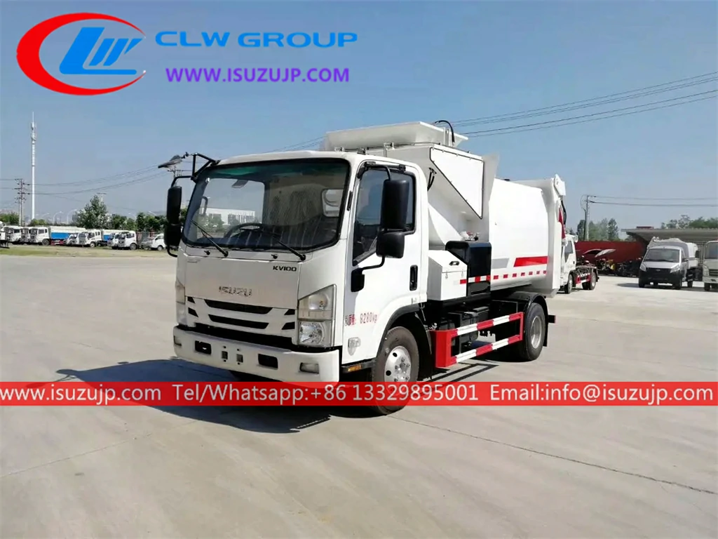 ISUZU 5 ton side loader truck Ecuador ISUZU 5 ton side loader truck Ecuador
