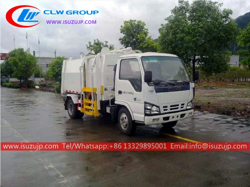 ISUZU 5m3 side loader bin truck Zambia ISUZU 5m3 side loader bin truck Zambia