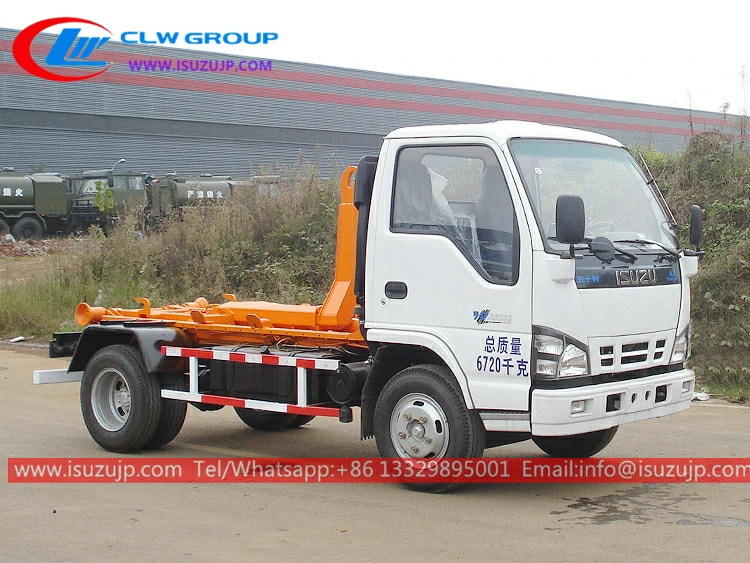 ISUZU 5t hooklift dumpster truck for sale Kyrgyzstan ISUZU 5t hooklift dumpster truck for sale Kyrgyzstan
