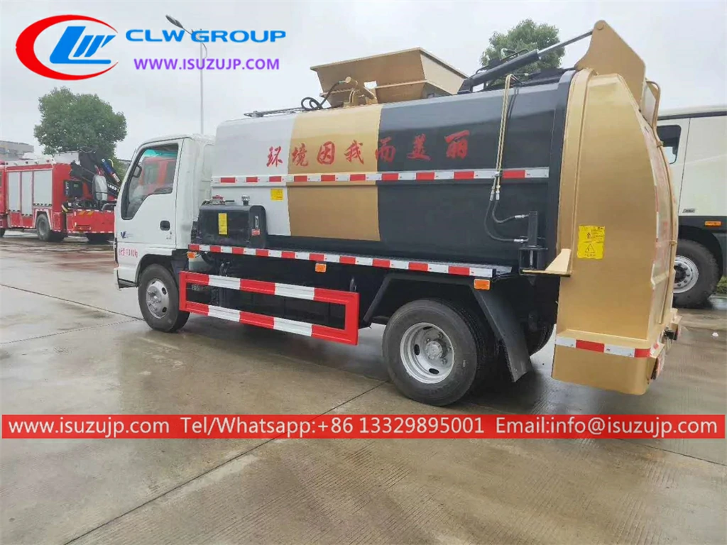 ISUZU 6 cubic meters side lifter truck for sale Peru ISUZU 6 cubic meters side lifter truck for sale Peru