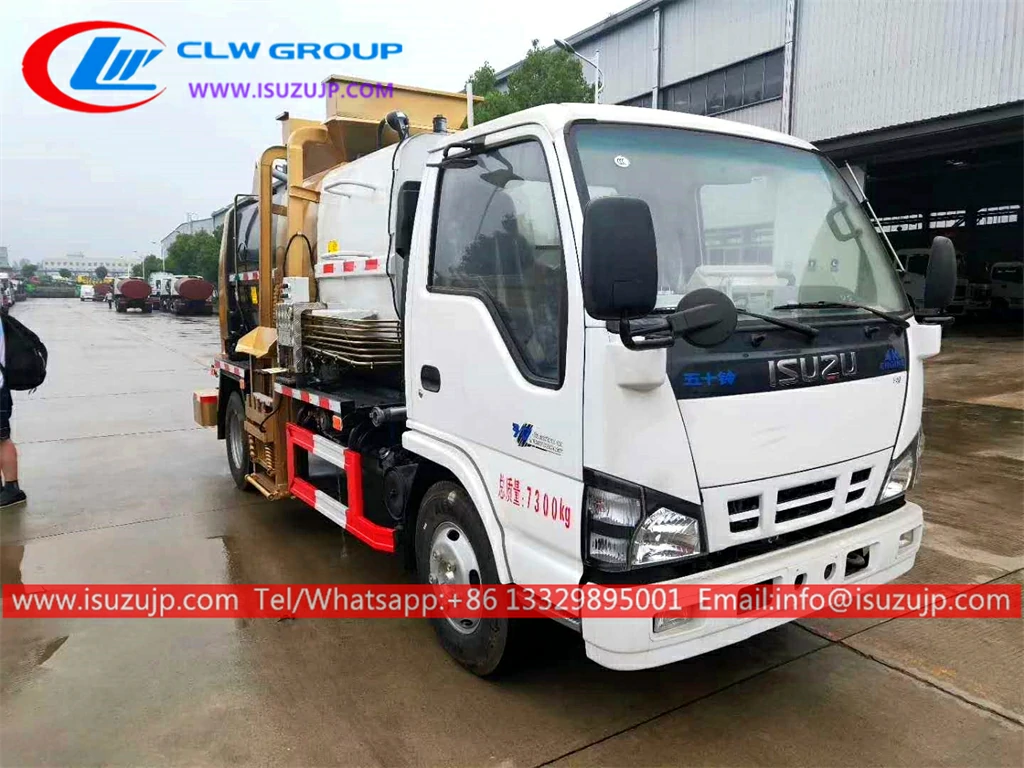 ISUZU 6cbm side loader container truck Argentina ISUZU 6cbm side loader container truck Argentina