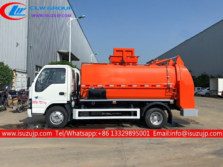 ISUZU 6m3 kitchen food rubbish truck Nicaragua ISUZU 6m3 kitchen food rubbish truck Nicaragua