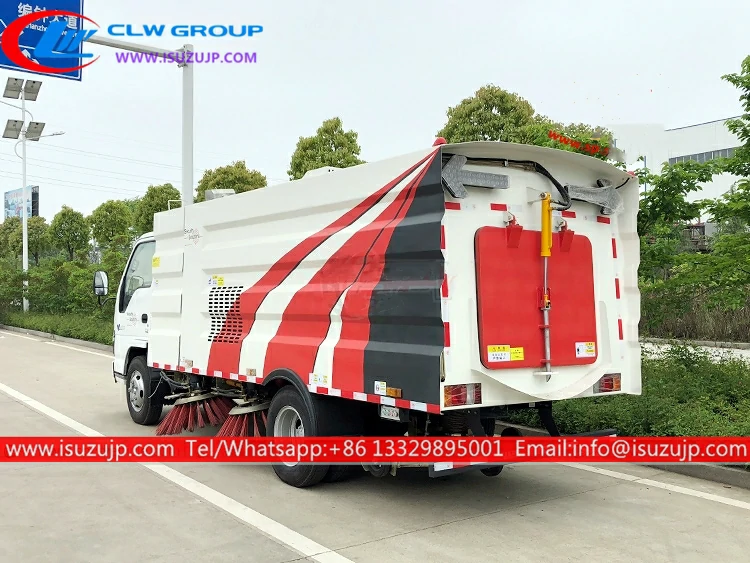 ISUZU 6mt vacuum broom sweeper Myanmar ISUZU 6mt vacuum broom sweeper Myanmar