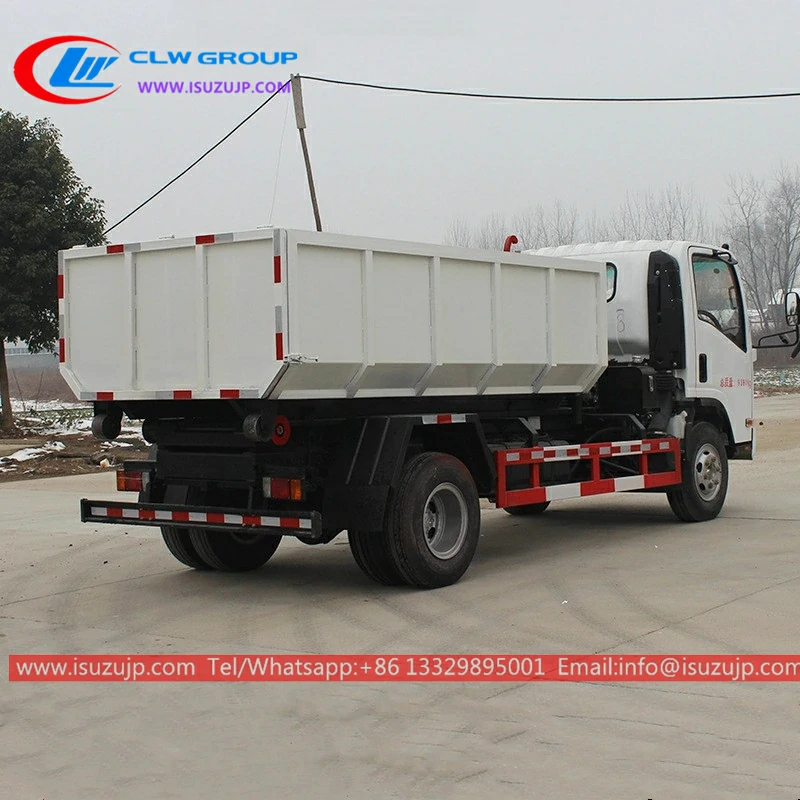 ISUZU 8 cubic meters hook lift truck Qatar ISUZU 8 cubic meters hook lift truck Qatar