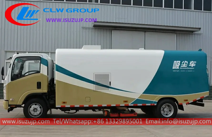 ISUZU 8 cubic meters vacuum road sweeper truck Sierra Leone ISUZU 8 cubic meters vacuum road sweeper truck Sierra Leone