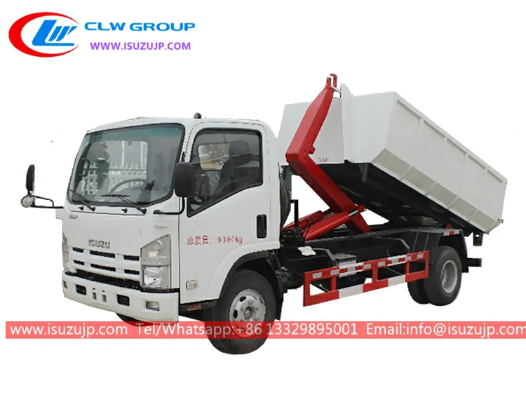 ISUZU 8 ton hook lift garbage truck Saudi Arabia ISUZU 8 ton hook lift garbage truck Saudi Arabia