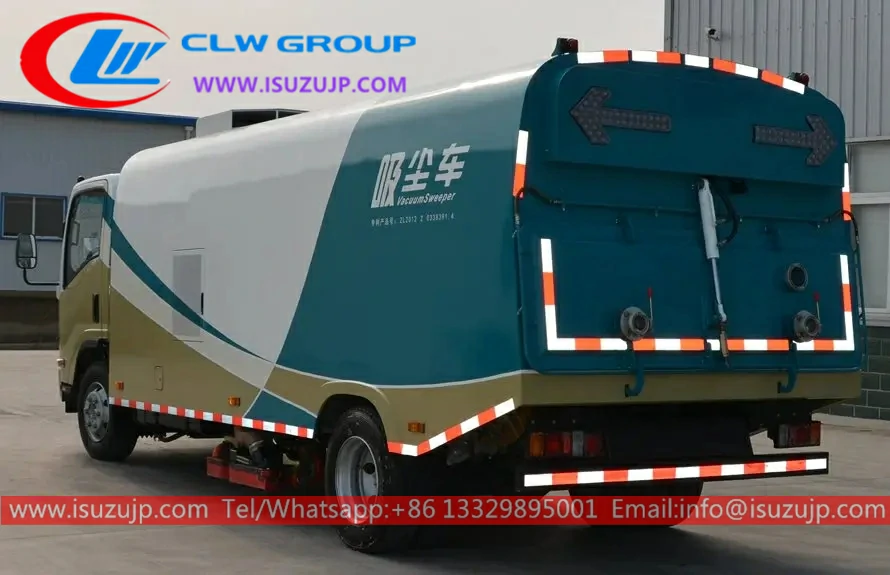 ISUZU 8 tonne truck mounted vacuum sweeper Guinea-Bissau ISUZU 8 tonne truck mounted vacuum sweeper Guinea-Bissau