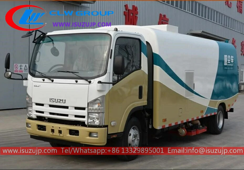 Isuzu 4K engine dust suction vehicle for coal mine plant Dust removal