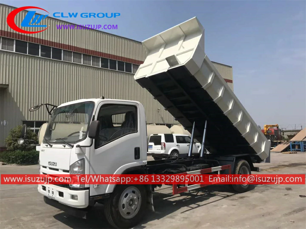 ISUZU 8mt garbage truck lifting dumpster Mauritius ISUZU 8mt garbage truck lifting dumpster Mauritius