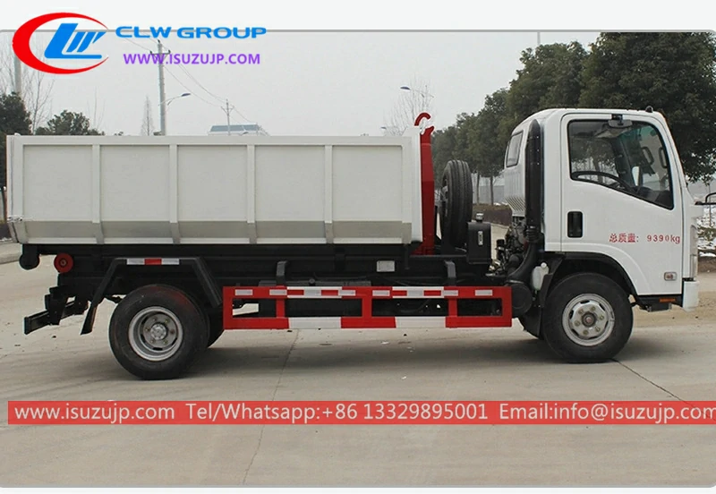 ISUZU 8t roll off hook lift garbage dump truck Bahrain ISUZU 8t roll off hook lift garbage dump truck Bahrain