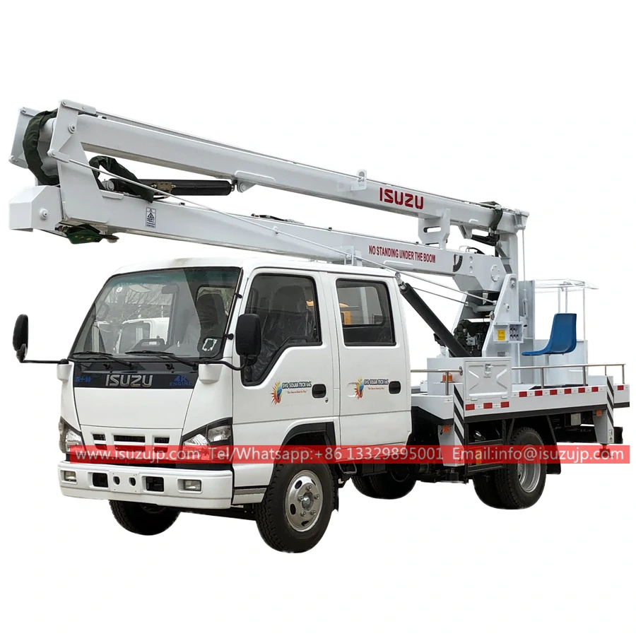 ISUZU Double cabin 18m aerial lift truck for sale Israel ISUZU Double cabin 18m aerial lift truck for sale Israel