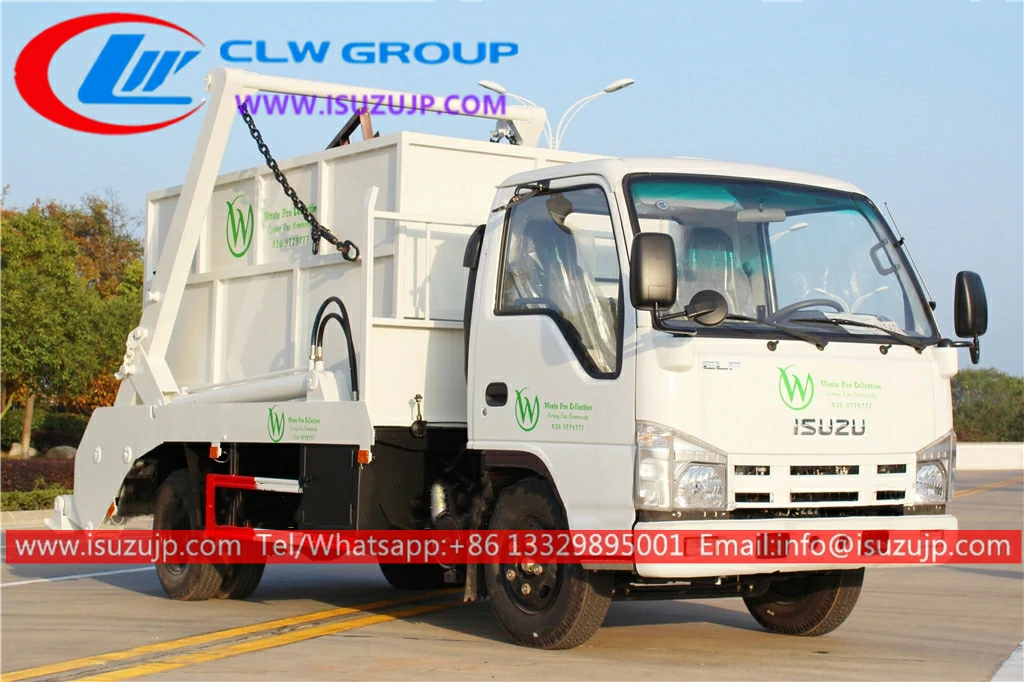 ISUZU ELF 4cbm mini skip waste truck for sale ISUZU ELF 4cbm mini skip waste truck for sale