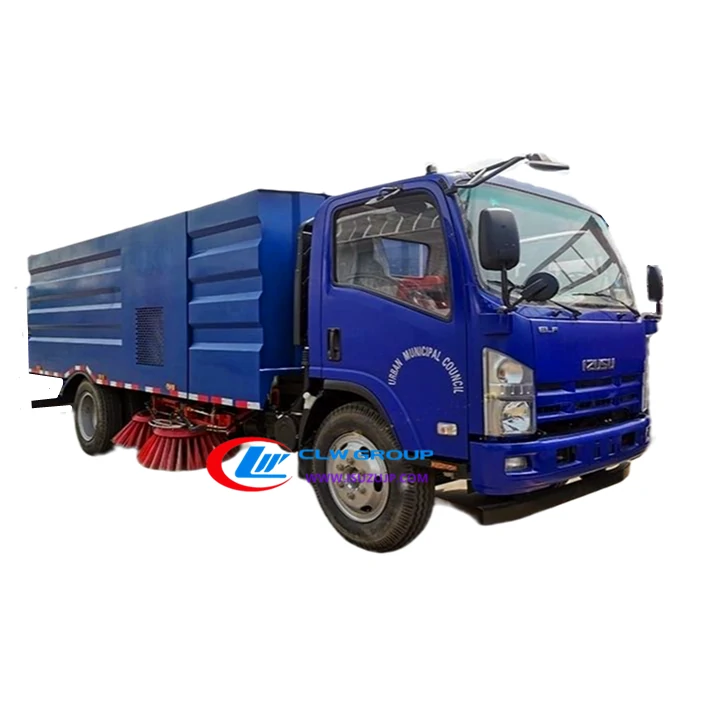 ISUZU ELF 9cbm Road washing sweeper truck ISUZU ELF 9cbm Road washing sweeper truck