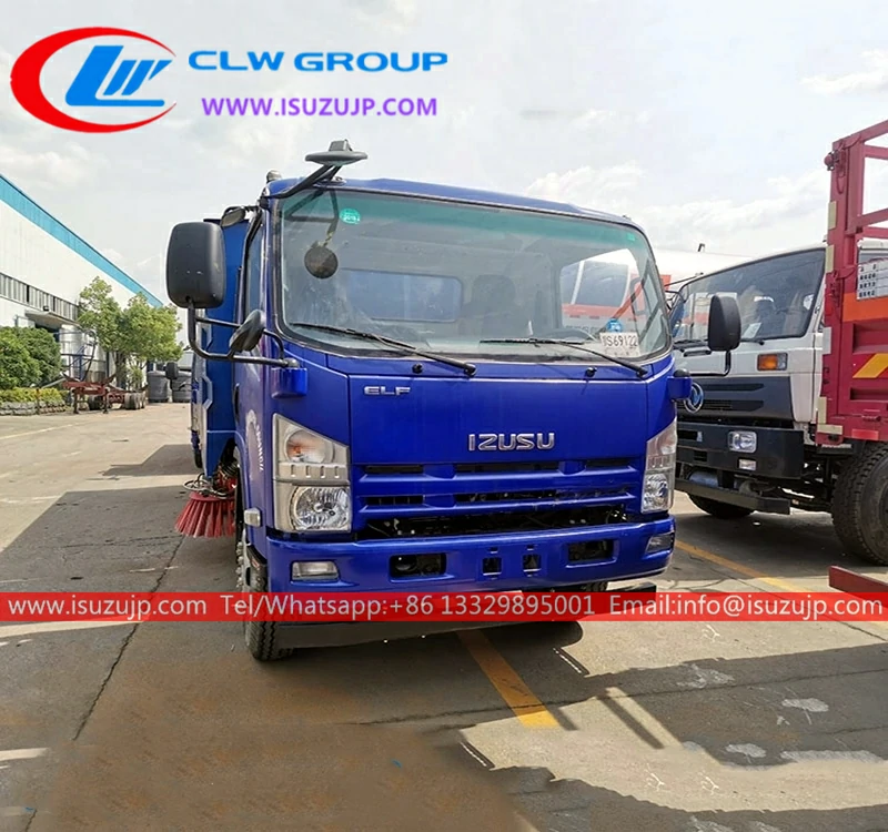 ISUZU ELF 9cbm truck mounted road sweeper ISUZU ELF 9cbm truck mounted road sweeper