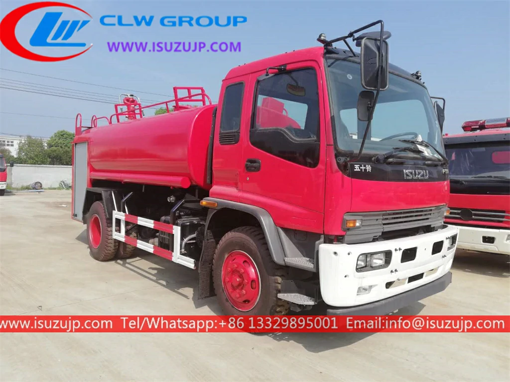 ISUZU FTR 10m3 fire water tender for sale Ghana ISUZU FTR 10m3 fire water tender for sale Ghana