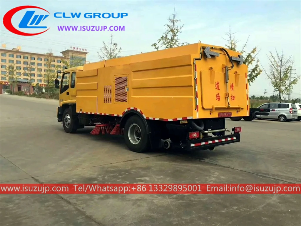 ISUZU FTR 12 ton industry road sweeper Guyana ISUZU FTR 12 ton industry road sweeper Guyana