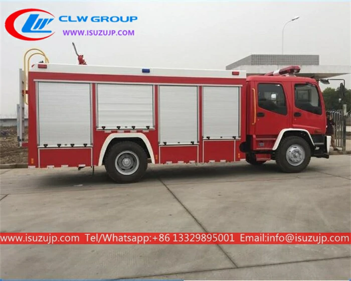 ISUZU FTR 6000liters fire water truck Israel ISUZU FTR 6000liters fire water truck Israel